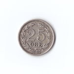Швеция. 25 эре 1907 г XF