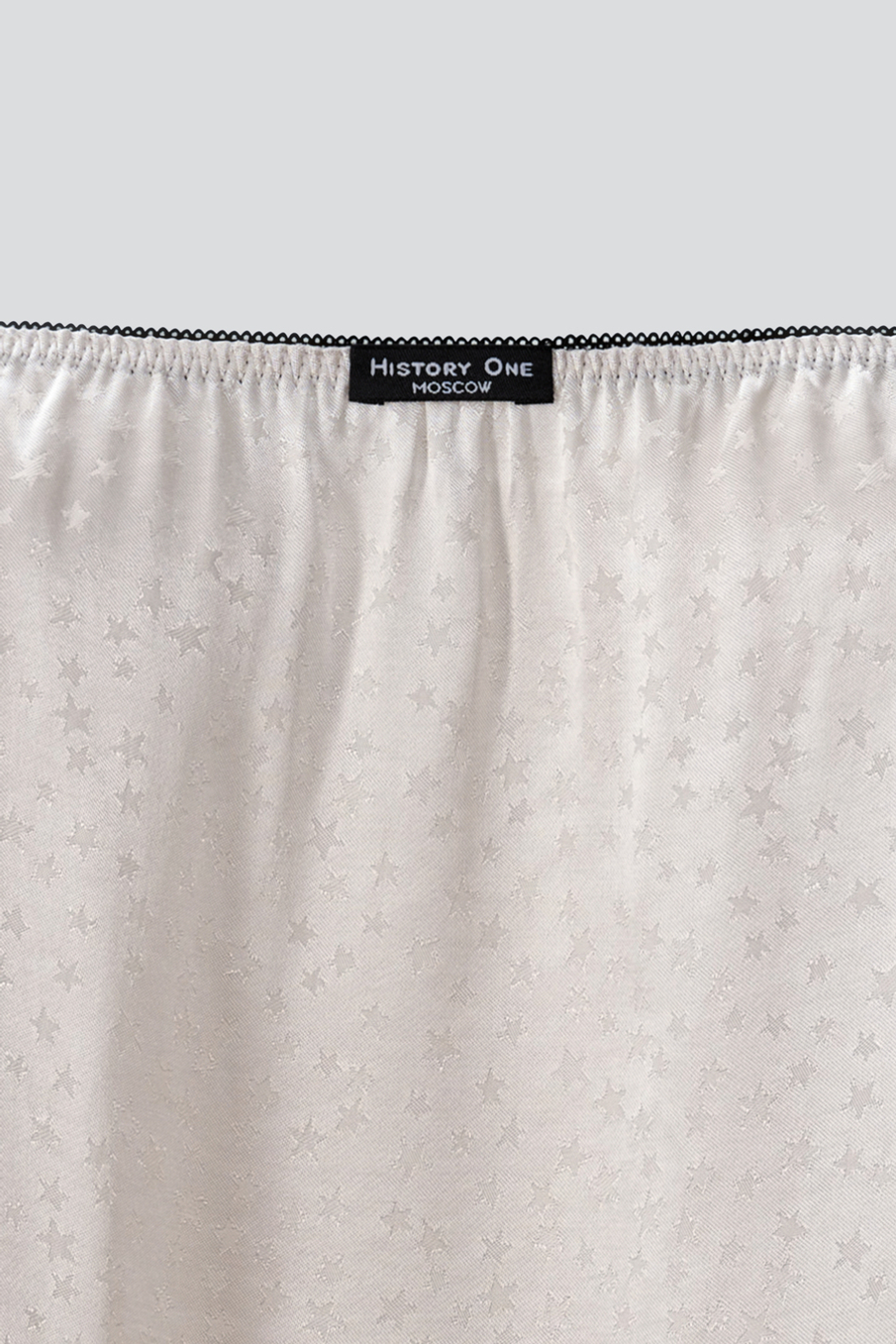 Юбка с кружевом из атласа