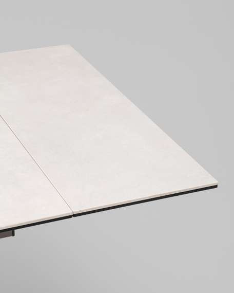 Стол Керас 120-180/80/75, столешница керамика Carmen light grey