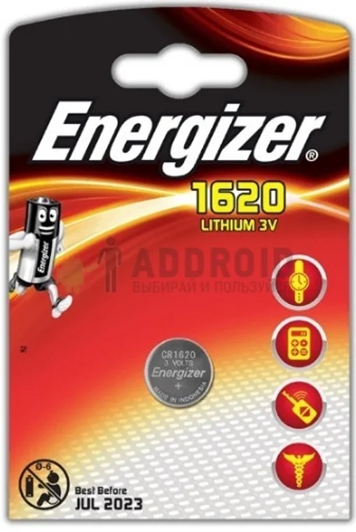 Батарейка Energizer CR1620 BL1