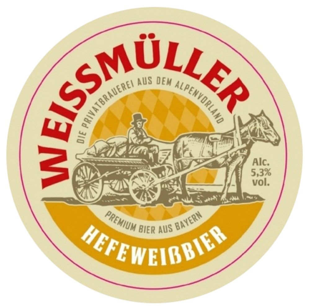 Пиво ВайсМюллер Хефевайсбир / WeissMuller Hefeweissbier 30л - кег