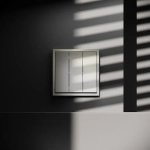 Выключатель встраиваемый VOLTUM S70 трехклавишный 10А, (шелк)