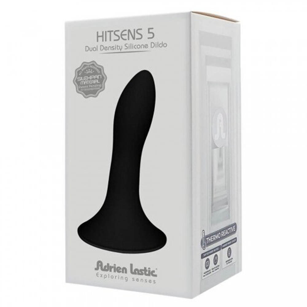 Реалистичный фаллоимитатор Adrien Lastic Hitsens 5 (12,9×2,4 см), чёрный