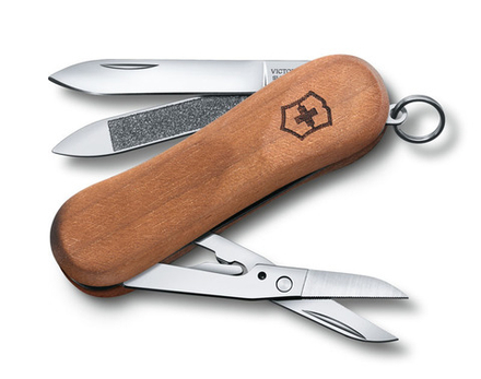 Нож-брелок VICTORINOX Evowood  65 мм, 5 функций, деревянная рукоять VC-0.6421.63