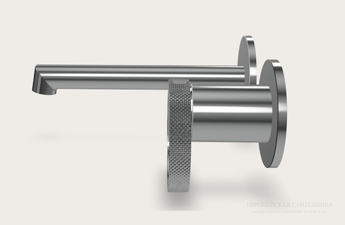 Смеситель для раковины Gessi Anello, настенный, короткий излив, встраиваемый, цвет Chrome