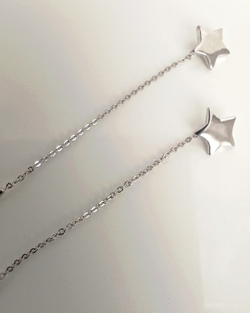 Серьги серебряные Эстерелла, проба 925, родированные/Ф