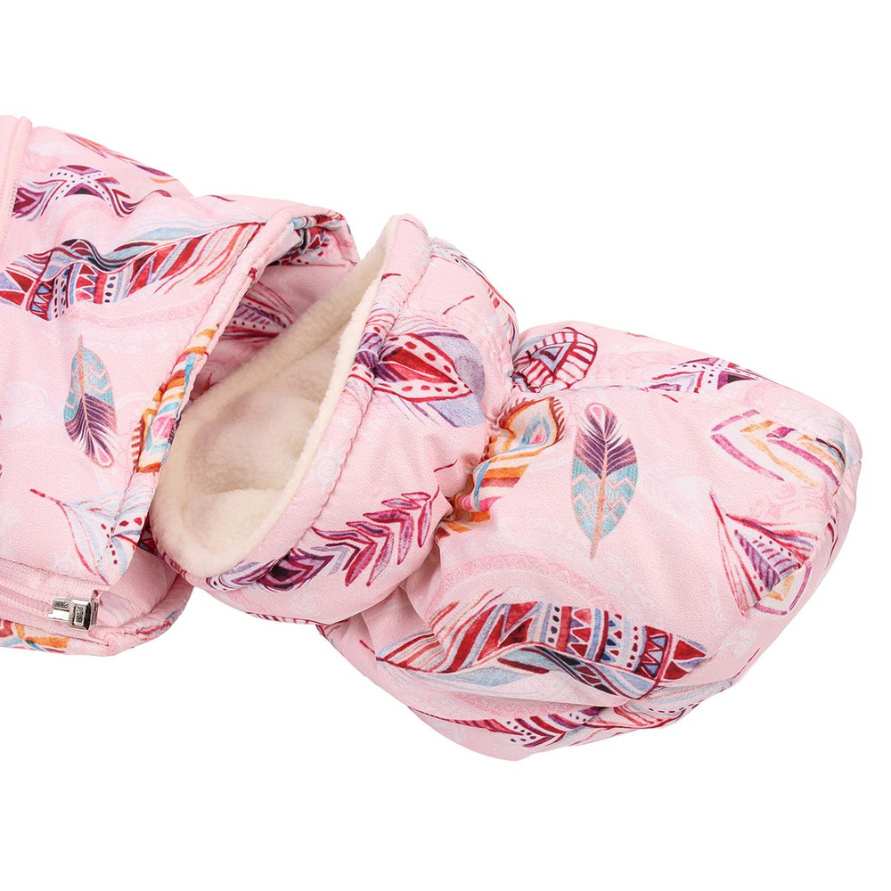 Комбинезон- Пача 300 гр. р.1 (74) принт перышки