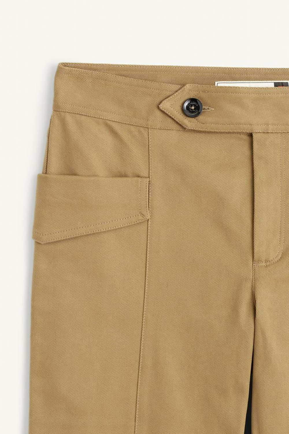 ZARA БРЮКИ СО СРЕДНЕЙ ПОСАДКОЙ, ЖЕЛТОВАТО-КОРИЧНЕВЫЙ