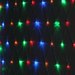 ENIS-01M ЭРА Гирлянда LED Сеть 1,8 м*1,5 м мультиколор, мультирежим, 220V, IP20 | Гирлянды