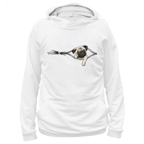 Толстовка "Мопс в кармане"