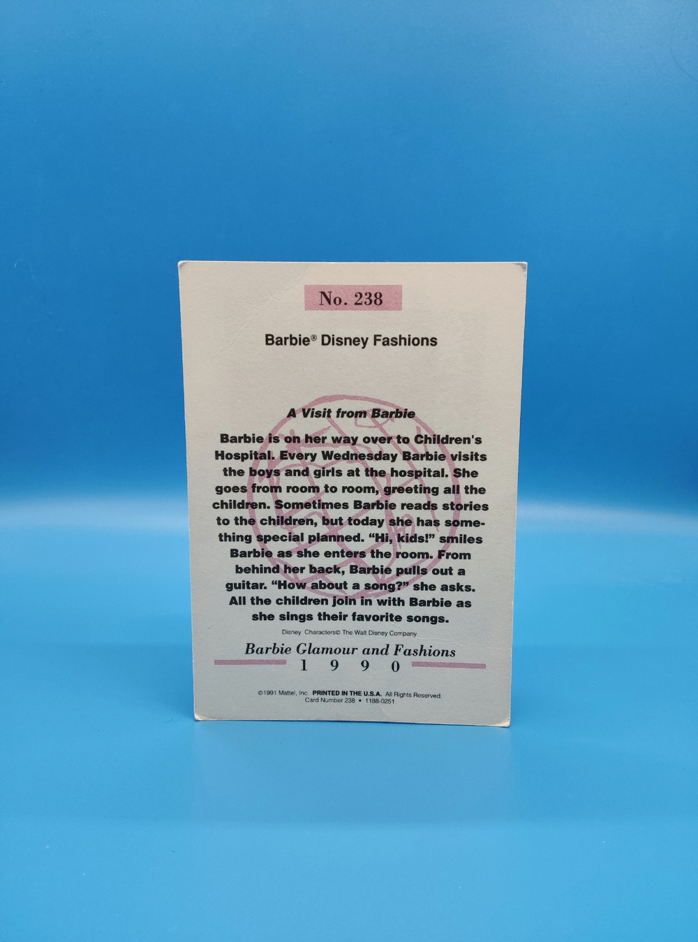 Аксессуар винтажная карточка Барби 90х 031011