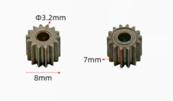 Шестерня двигателя шуруповерта 14 зубьев