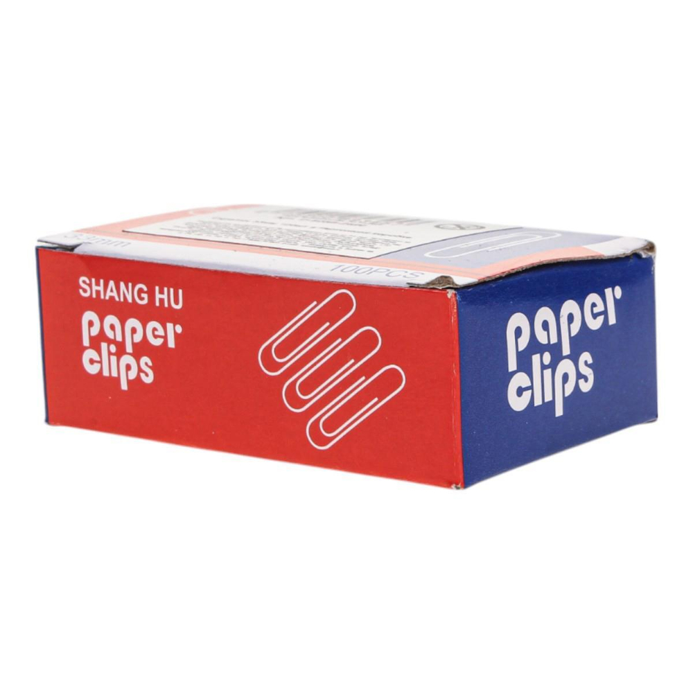 Скрепки 33мм 100шт в картонной коробке