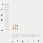 Серьги женские с фианитами из розового золота 585 пробы (арт. 1202526)
