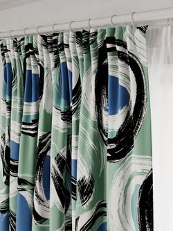 Штора из рогожки Сказка "Черничное мохито" 145х180 см 1 шт