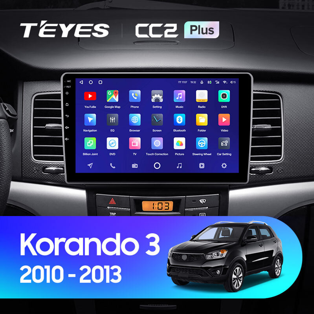 Teyes CC2 Plus 9"для SsangYong Korando 3 2010-2013