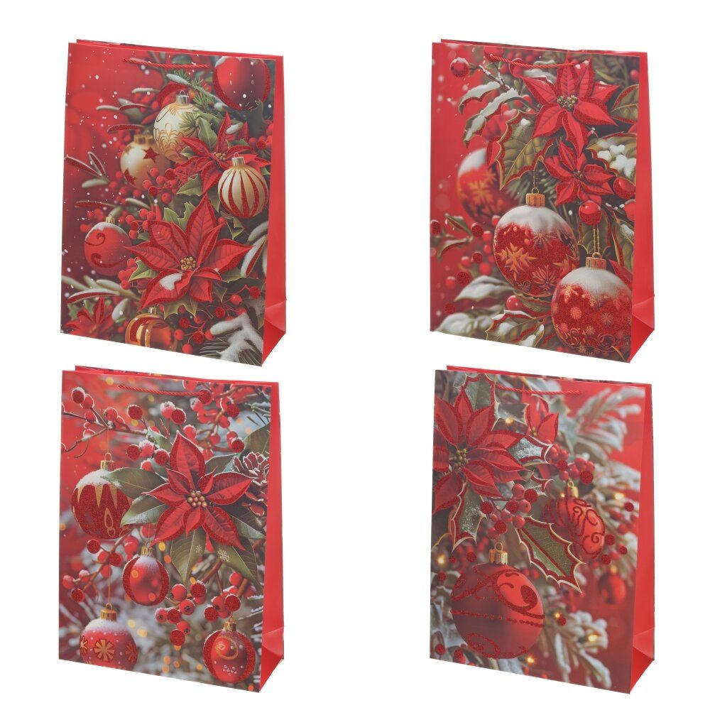 GAEM Пакет подарочный XL (бумага 210г/м2, блок 12шт), L40 W15 H55 см, 4в.