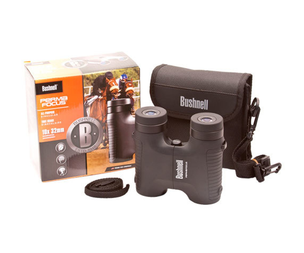 Коробка, бинокль PermaFocus, ремень