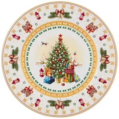 Тарелка обеденная «Елка» 27см