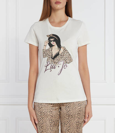 Футболка Liu Jo Rose - белый(5F3135 JS923)