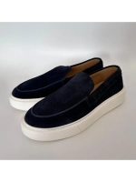 Лоферы синие