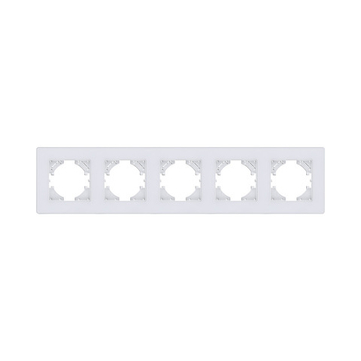 Рамка 5-постовая, белый Kollinger Eleganz Acryl EA5WH