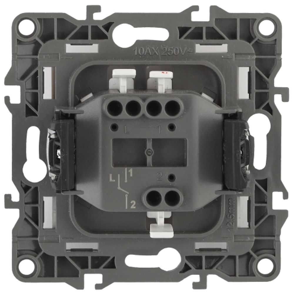 12-1103-06 ЭРА Переключатель, 10АХ-250В, IP20, Эра12, чёрный