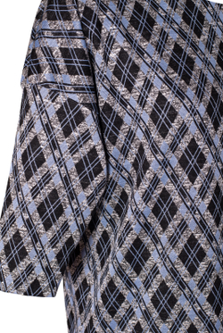 Платье женское 1481А, голуб.чёрн. #225Гчр051481А