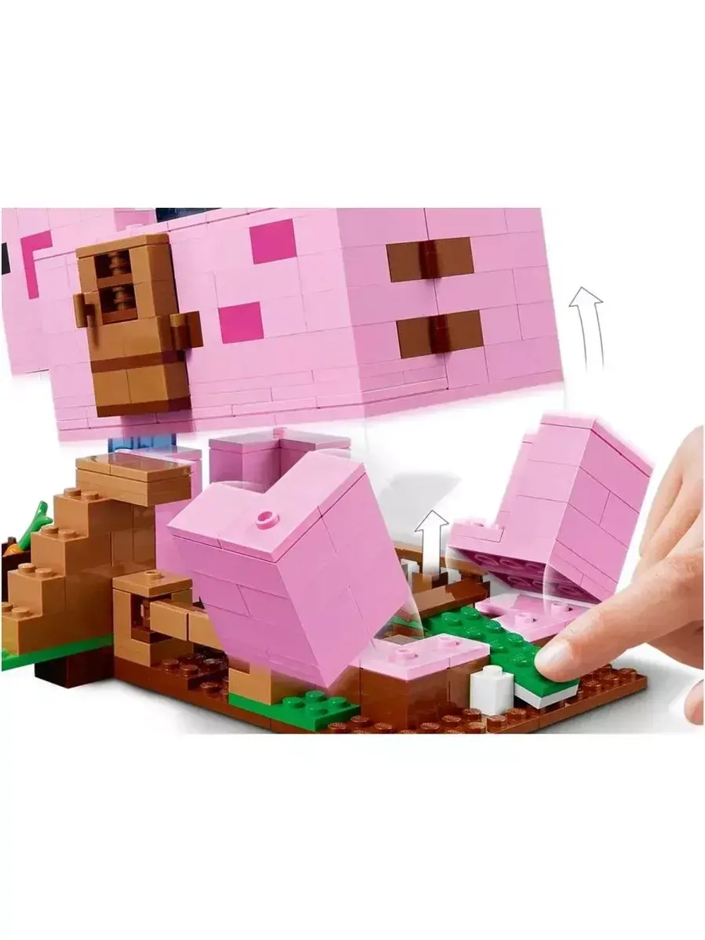 Конструктор Майнкрафт Дом-свинья 490 деталей