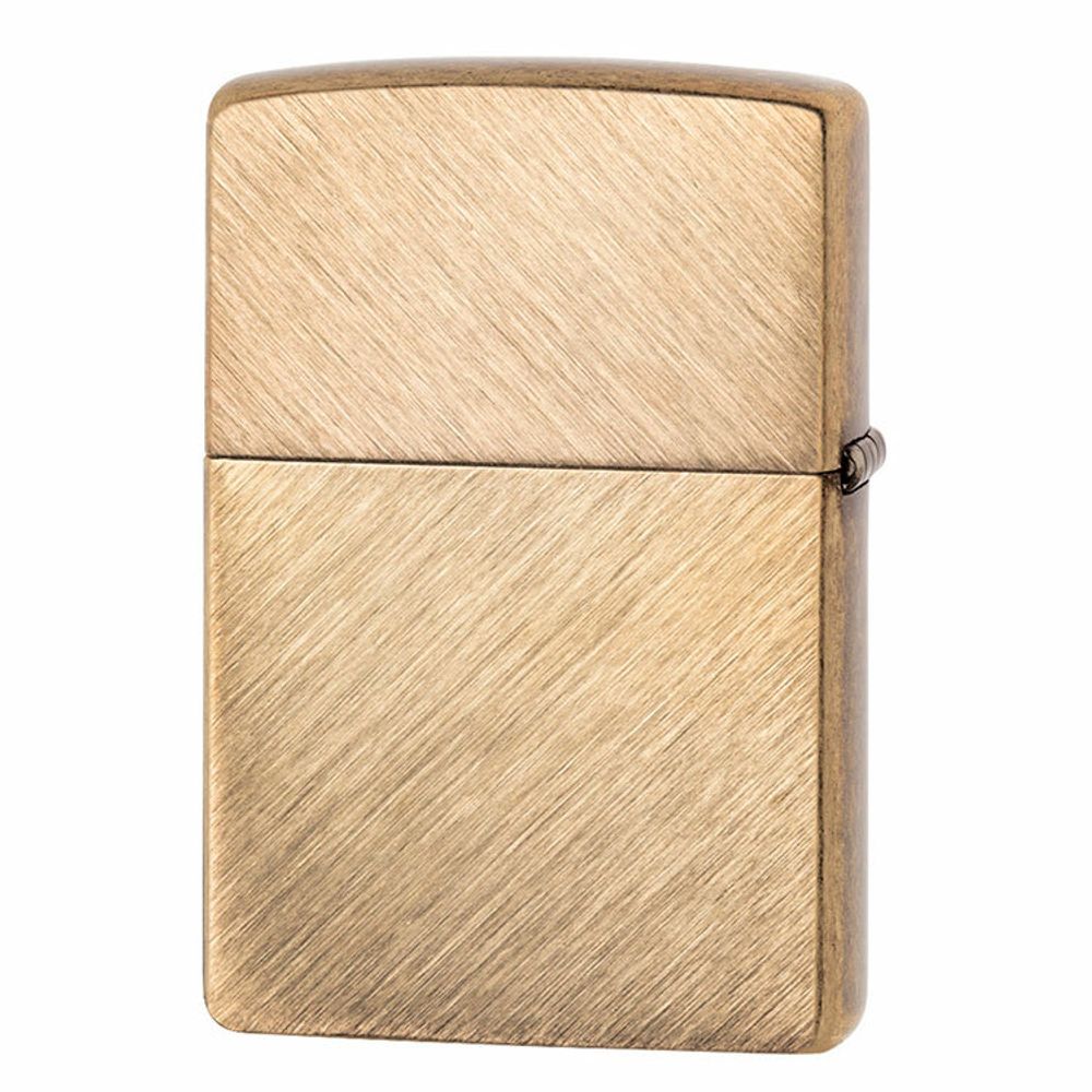 Зажигалка Zippo Classic с покрытием Herringbone Sweep Brass золотистая (29830)