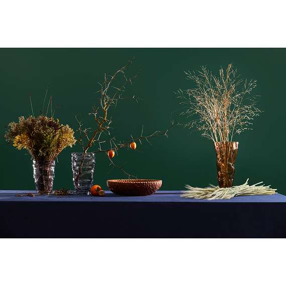 Ваза crumpl, 25,3 см, серая