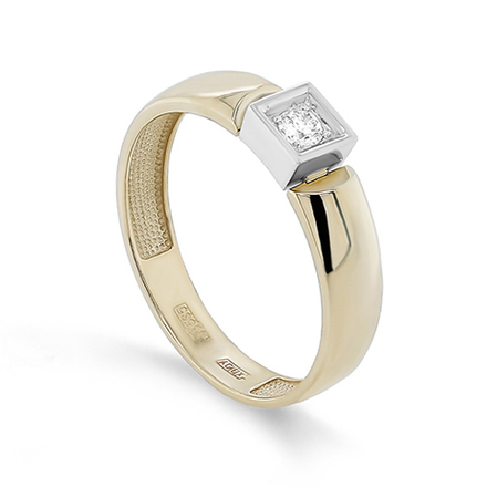 Кольцо из золота 585 пробы с Бриллиантом