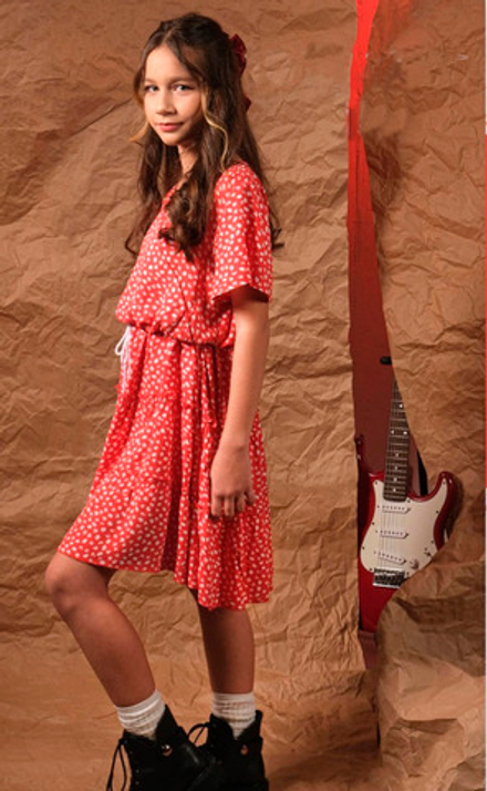 платье Вырез тесемка 4135