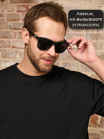 Очки Bad Boy солнцезащитные поляризованные черные с чехлом