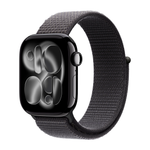 Умные часы Apple Watch Series 11 GPS, 42mm, Jet Black Aluminium Case with Dark Gray Sport Loop