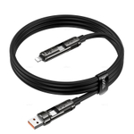 Кабель 4-в-1USB/C на iP/C 240W Hoco U143 (black)