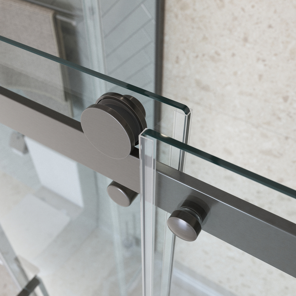 Душевой уголок BelBagno MARINO-2-AH-1-110/90-C-GM 110х90см профиль оружейная сталь, стекло прозрачное