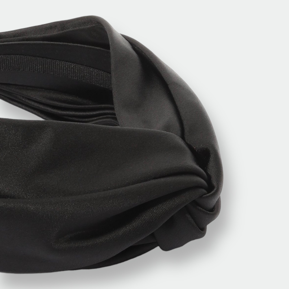 Ободок-узел из атласа