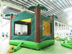 Коммерческий надувной батут "Джунгли" с крышей