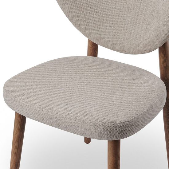 Стул TS-3 / бежевый /цвет орех/ массив ясеня