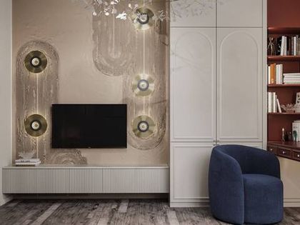 Эксперименты с цветовым сочетанием и декоративной штукатуркой