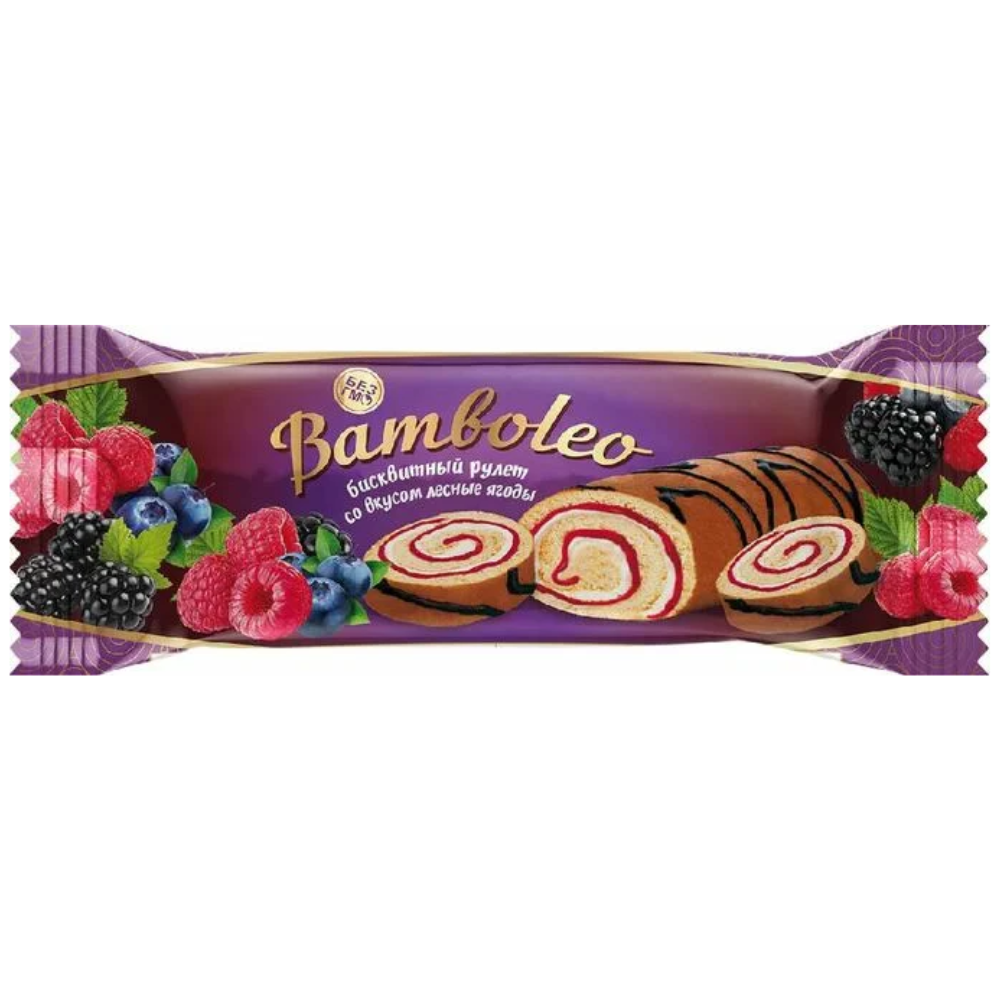 Рулет Bamboleo со вкусом лесных ягод 145 гр