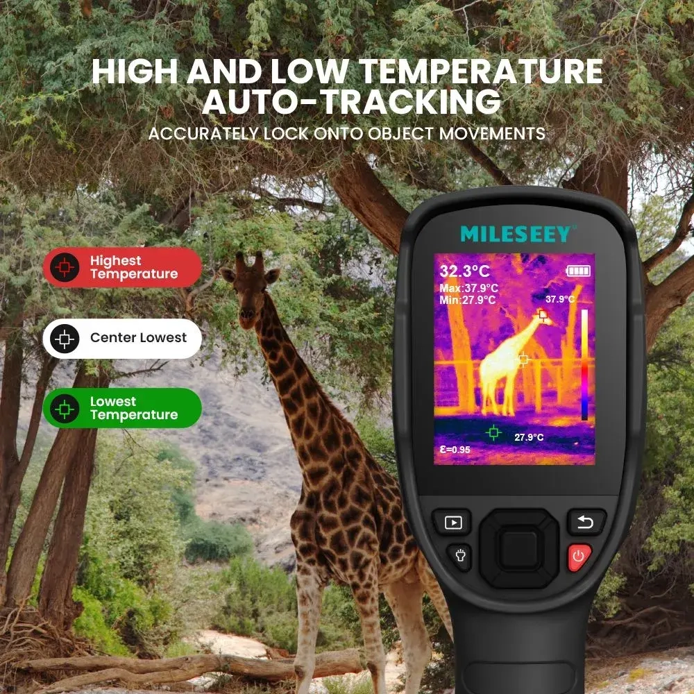 Строительный Тепловизор Mileseey TR256E, 256*192 Ручной HD Для Поиска Утечек, Точное Измерение Температур