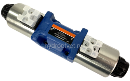 4WE10C5X/OFCG24N9K4/M -  Гидрораспределитель золотниковый Ду 10 (серия 5X) с электроуправлением G24, схема C (574/ОФ), возврат - OF = без пружины, с фиксатором