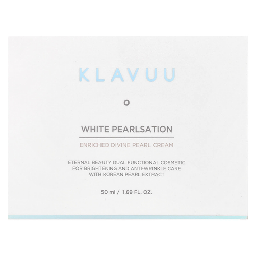 KLAVUU, White Pearlsation, обогащенный крем для лица Divine Pearl, 50 мл (1,69 жидк. унции)