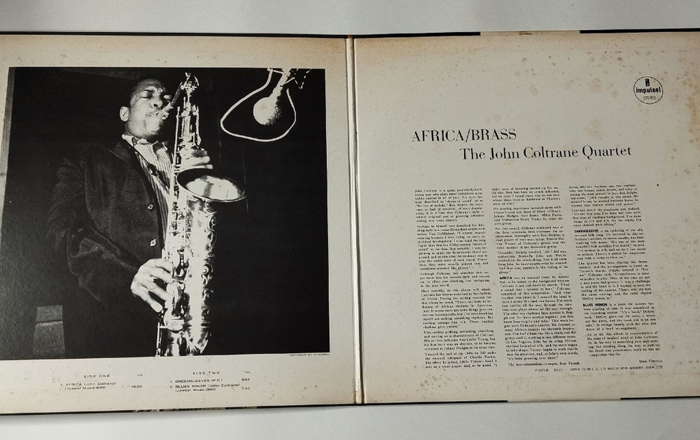 Винтажная виниловая пластинка LP The John Coltrane Quartet Africa, Brass (Japan 1977) (No Obi)
