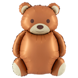 Шар (35''/89 см) Фигура, Мишка, Сатин, 1 шт. Ж4