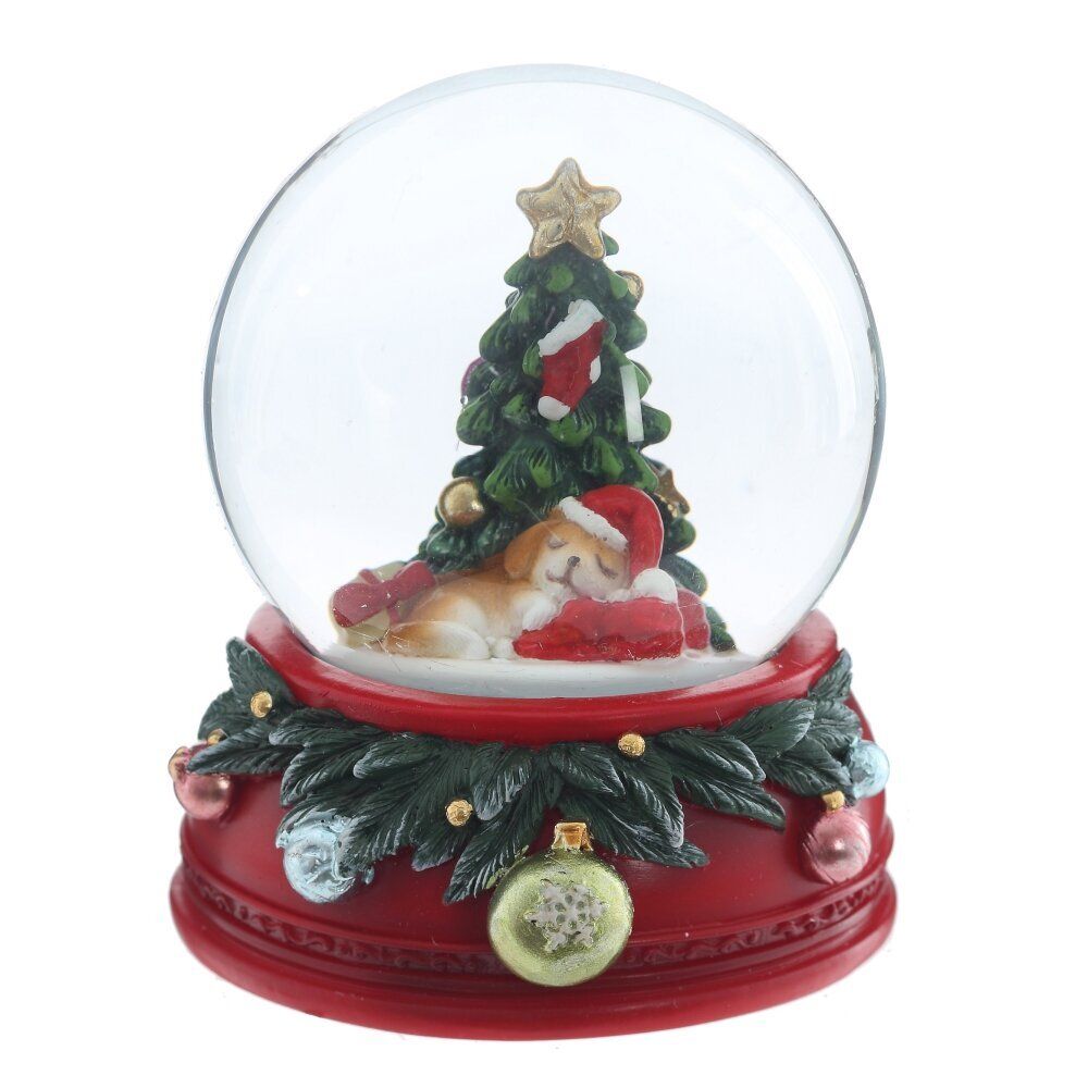 GAEM Фигурка декоративная "Ёлка" в стекл шаре, D 6.5 см, L6,5 W7,5 H8 см, 2в.