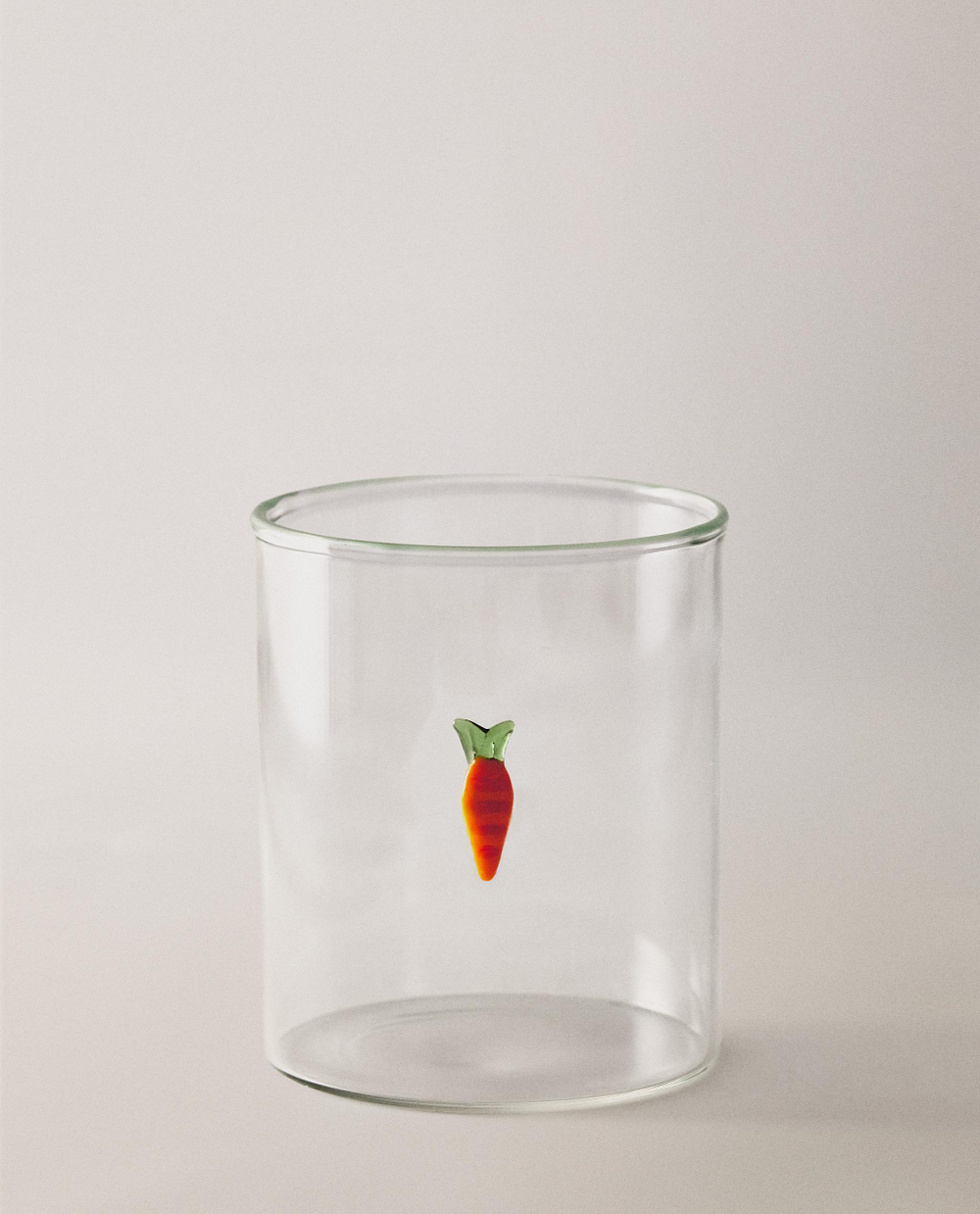 Zara Home стакан из боросиликатного стекла, цвет оранжевый, 9.5 см