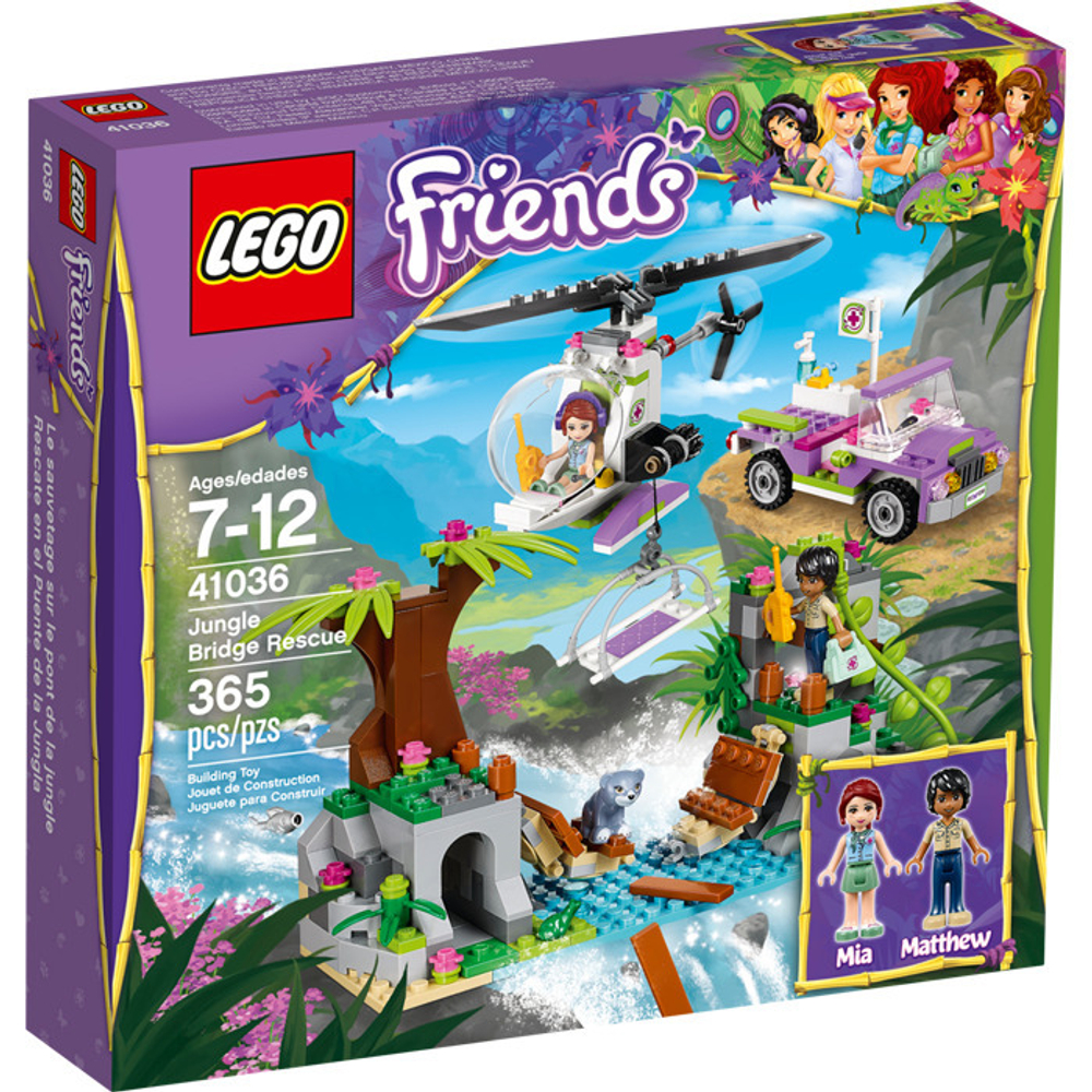 LEGO Friends: Спасательная операция на мосту 41036 — Jungle Bridge Rescue — Лего Френдз Друзья Подружки